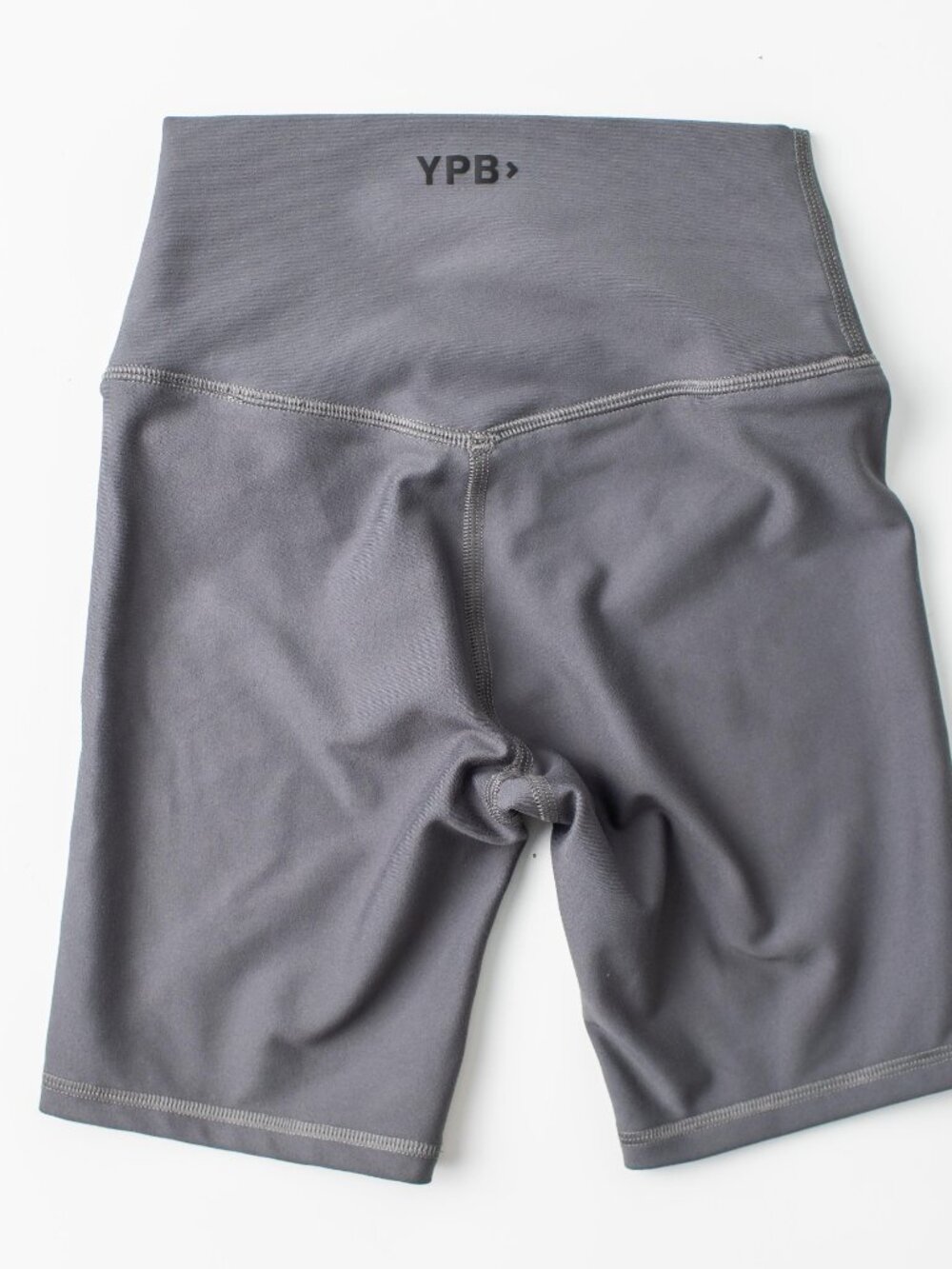 Abercrombie YPB Biker Shorts XXS Gray High Rise Athletic Workout Yoga Stretch - Picture 2 of 5
